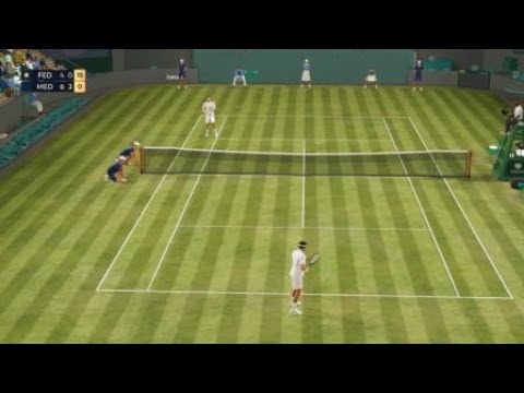 Federer amazing 41 rally shots ! TopSpin 2K25
