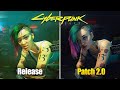 Cyberpunk 2077 Release Vs Patch 2 0 Physics And Details Comparison