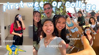 first week of college 2022! uci junior welcome week, acapella, & disneyland!
