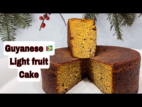 🇬🇾Guyanese Light Fruit Cake 🇬🇾#christmasrecipe  #lightfruitcake #cakerecipe