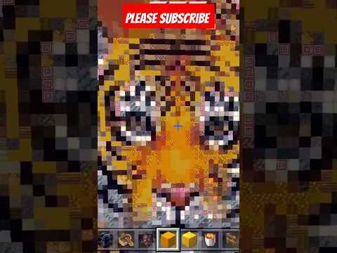 Minecraft's DEADLY Tiger Art 💥 Be SHOCKED! || #shorts #viral