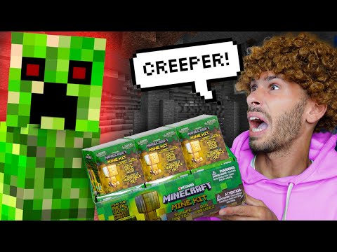 Billys Toy Review - Minecraft Mining Kits (Michael & Tommy Toy Review)
