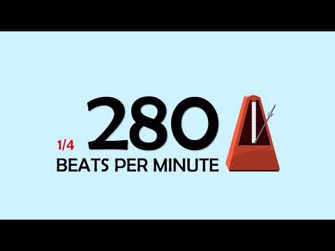 280 BPM 1/4 Metronome