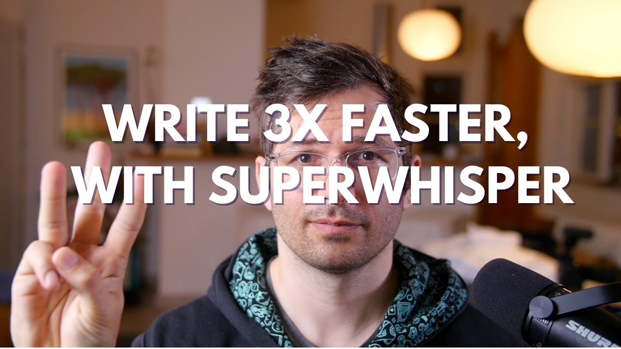 Use your voice to type 3x faster with Super Whisper