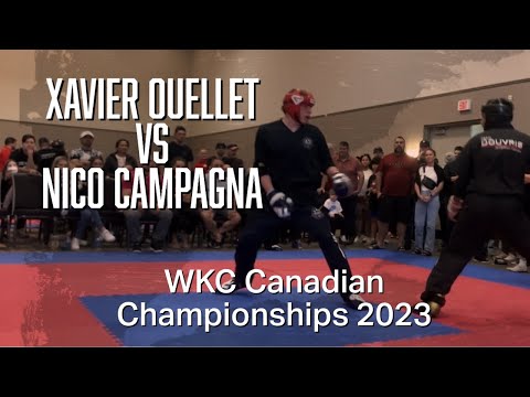 🥋👊🏻 Xavier Ouellet VS Nico Campagna - WKC Canadian Championships 2023
