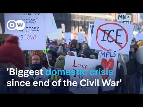 明尼阿波利斯抗議者要求聯邦探員槍擊案負責！| DW 直擊新聞 (Protesters in Minneapolis demand accountability for the shooting of man by federal agents | DW News)