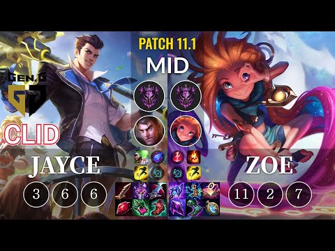 GEN Clid Jayce vs Zoe Mid - KR Patch 11.1