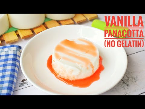 How To Make Panna Cotta With Veg Gelatin | Vanilla Panna Cotta Recipe | Gelatin Free