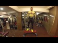 Ravi Seth's Vlog 1109 100 Pounds Dumbbell Step-Up 2 sets back to back