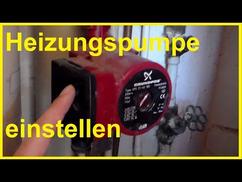 Adjust heating pump - Adjust heating circulation pump