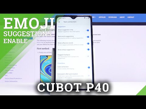 How to Enable Emoji Suggestions in CUBOT P40 – Helpful Typing Settings