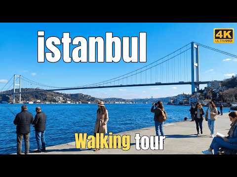 Recorrido a pie por Estambul en 4K: de Emirgan a İstinye por la costa del Bósforo