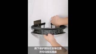 Nalepovacia rohová polička ALU strieborná