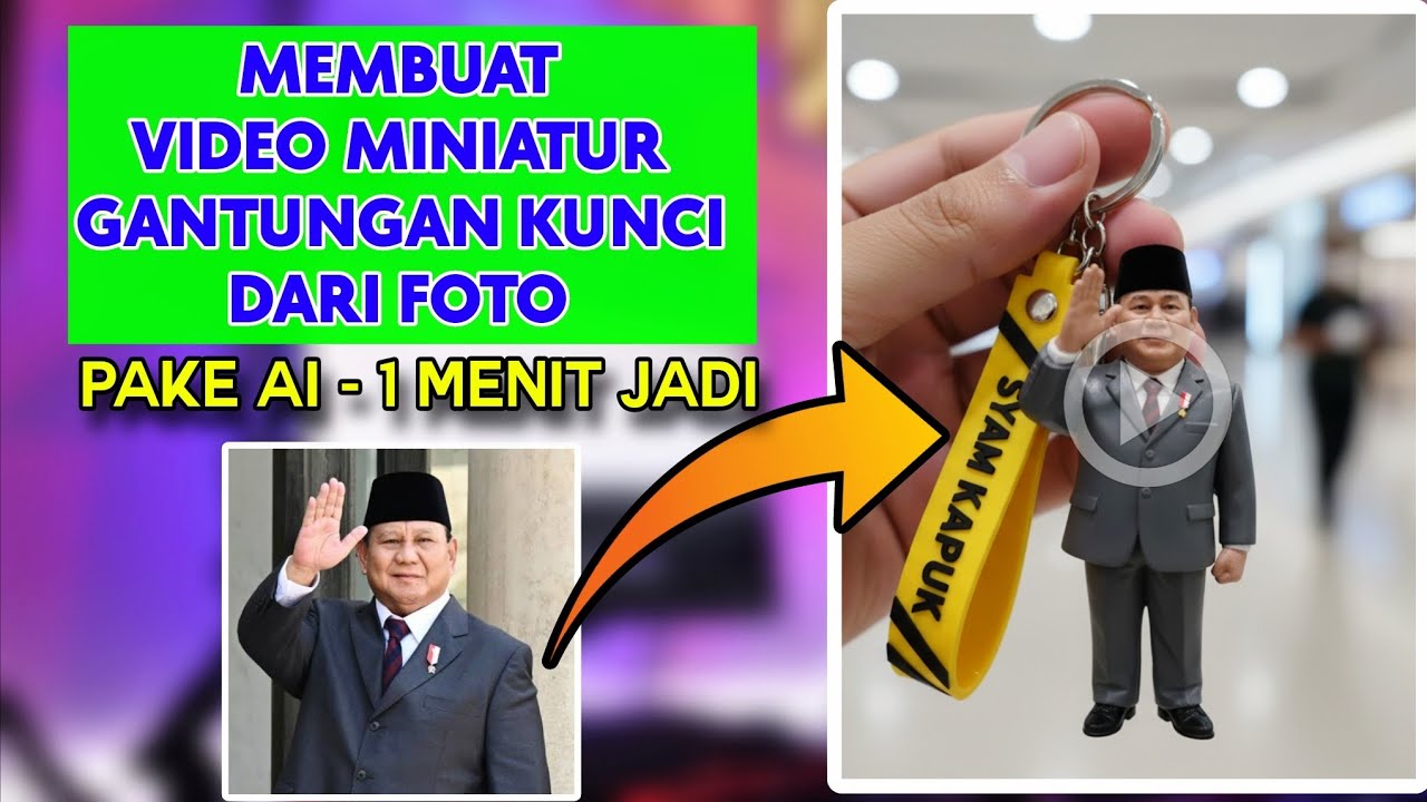 Cara Membuat Video Miniatur Gantungan Kunci Menggunakan Ai Google 
