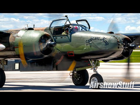 Vintage Warbirds - B-26K / P-38 / B-25 - Ellsworth AFB Airshow 2022