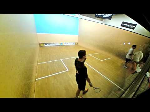 Heilbronn Squash Open 2013 Spiel um Platz 3 Herren Tim Weber Valentin Rapp Satz3