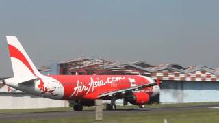 preview picture of video 'AirAsia A320-200 9M-AHG cn 3370 take-off 29 Husein Sastranegara Bandung, Indonesia'