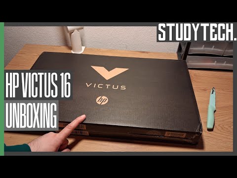 Unboxing HP VICTUS 16-r1152ng [4K/Deutsch] #studytech
