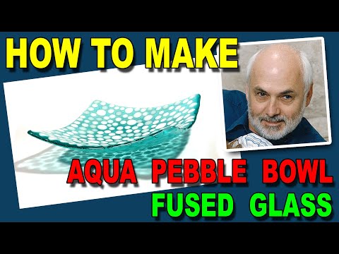 Making a Fused Glass Bowl Using Colour Dilution Technique, Sort Of