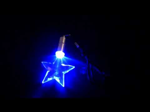 rebeccas.com - Flashing Crystal Star Necklace
