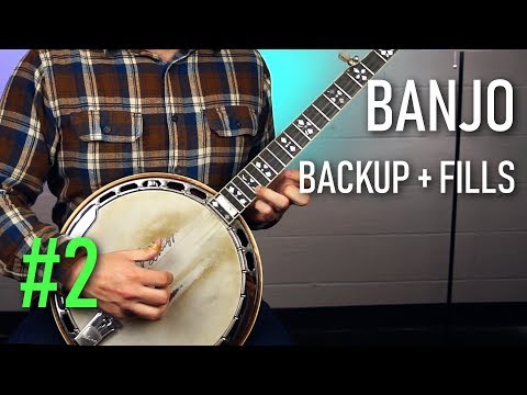 Bluegrass Banjo Lesson | Backup and Fill Licks #2