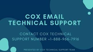 Cox Email Technical Support