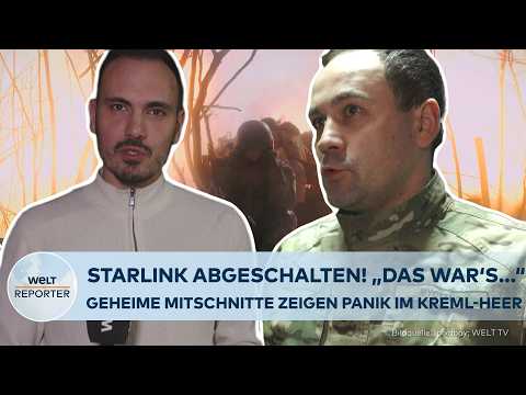 KRIEG IN DER UKRAINE: Plötzlich Panik unter Putins Soldaten! Starlink-Ausfall trifft Russlands Front