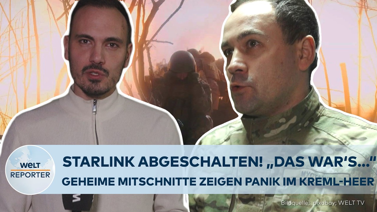 KRIEG IN DER UKRAINE: Plötzlich Panik unter Putins Soldaten! Starlink-Ausfall trifft Russlands Front