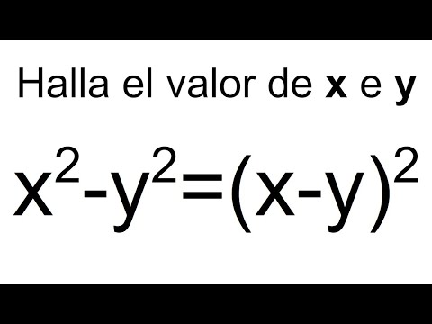 HALLA EL VALOR DE X e Y PARA QUE LA IGUALDAD SEA CIERTA. Matemáticas Básicas