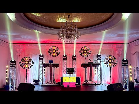 Dekoracja światłem | Ciężki dym i fontanny sceniczne | Fotobudka | Wesele Dwór Biesiadny Rojewo