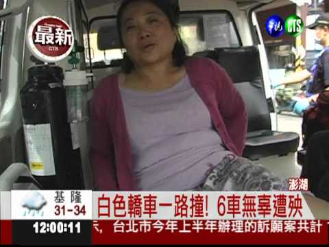 昏倒誤踩油門 暴衝連撞6汽.機車