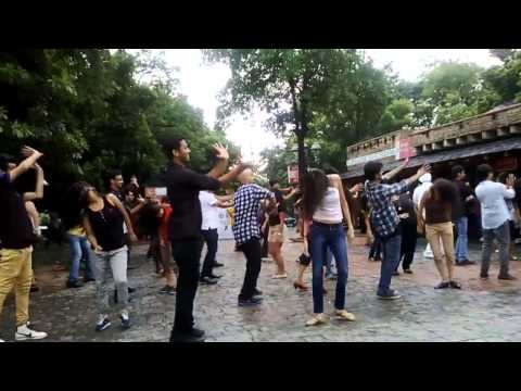 (official video) international zouk flashmob 2013 by iDance india - delhi (IZFM)