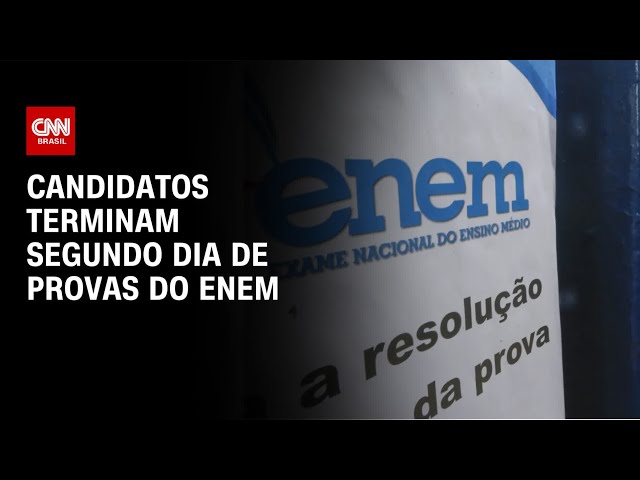 Candidatos terminam segundo dia de provas do Enem | CNN PRIME TIME