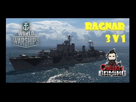 WOWS - Ragnar - 1 VS 3