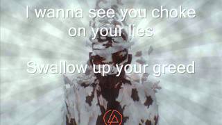 Linkin Park - Lies Greed Misery HQ Lyrics on screen