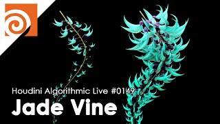 Houdini Algorithmic Live #149 - Procedural Jade Vine