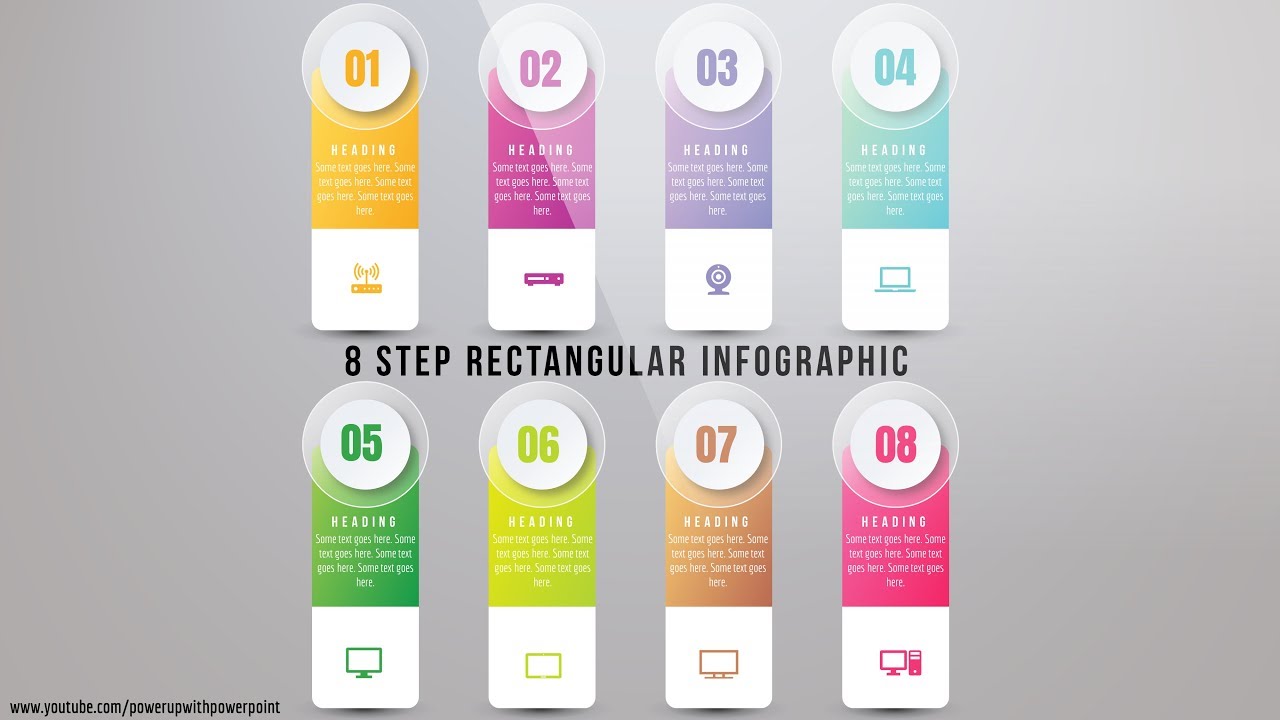 12.Create 8 Step RECTANGULAR Infographic|PowerPoint Presentation|Graphic Design|Free Template