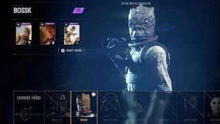 Star Wars Battlefront 2 - fully upgraded Bossk gameplay | Heroes vs Villains