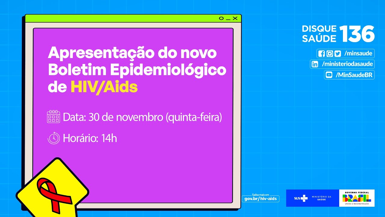 #AoVivo | Apresentação do novo Boletim Epidemiológico de HIV/Aids