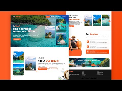 Responsive Travel Website Design Using Html Css Javascript