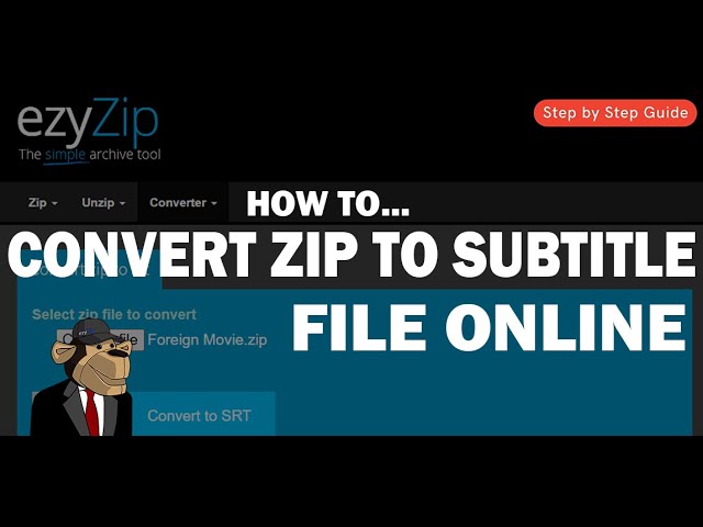 How To Convert ZIP to Subtitle File Online