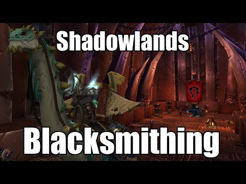 World of Warcraft Shadowlands Alpha Blacksmithing Profession for Goldmaking