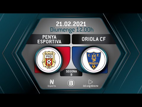SEGONA DIVISIÓ B // PENYA ESPORTIVA - ORIOLA CF