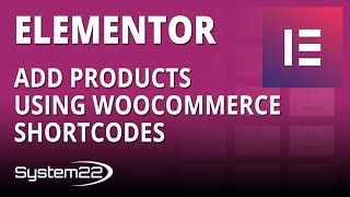 Elementor Ecommerce Store Add Products Using Woocommerce Shortcodes 👍