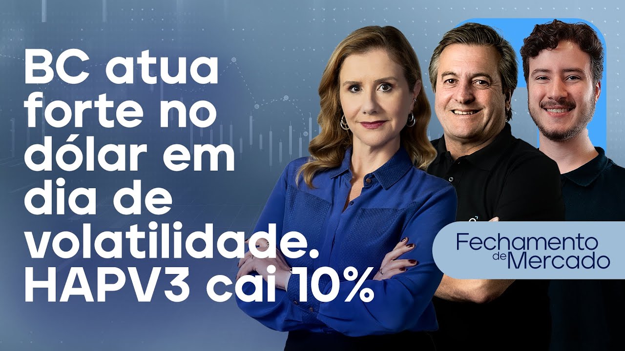 🔴 17/12/24 - BC atua forte no dólar em dia de volatilidade | HAPV3 cai 10%  | Fechamento de Mercado