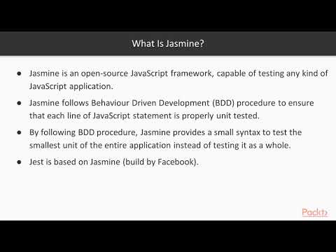 The Complete JavaScript Unit Testing Guide Testing Applications with Jasmine | packtpub com