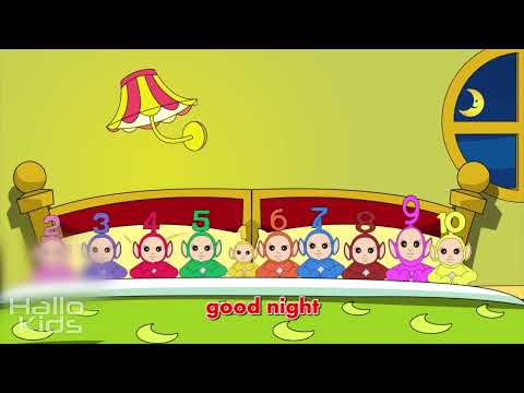 Ten In The Bed - Teletubbies | Nursery Rhyme for Kids | Hallo Kids