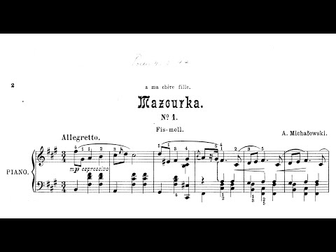 Aleksander Michalowski | Mazurka, Op.5/1