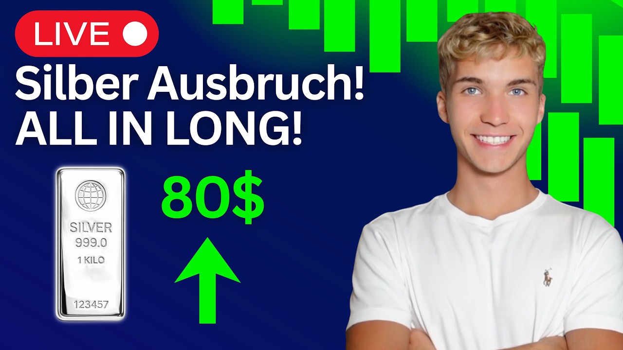 🚨SILBER EXPLOSION: Wir gehen auf 80$ - Live Trading!🟢