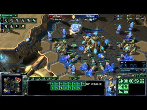 HoTS Millenium Dayshii v MVP Lure TvP Starcraft 2 Pughy